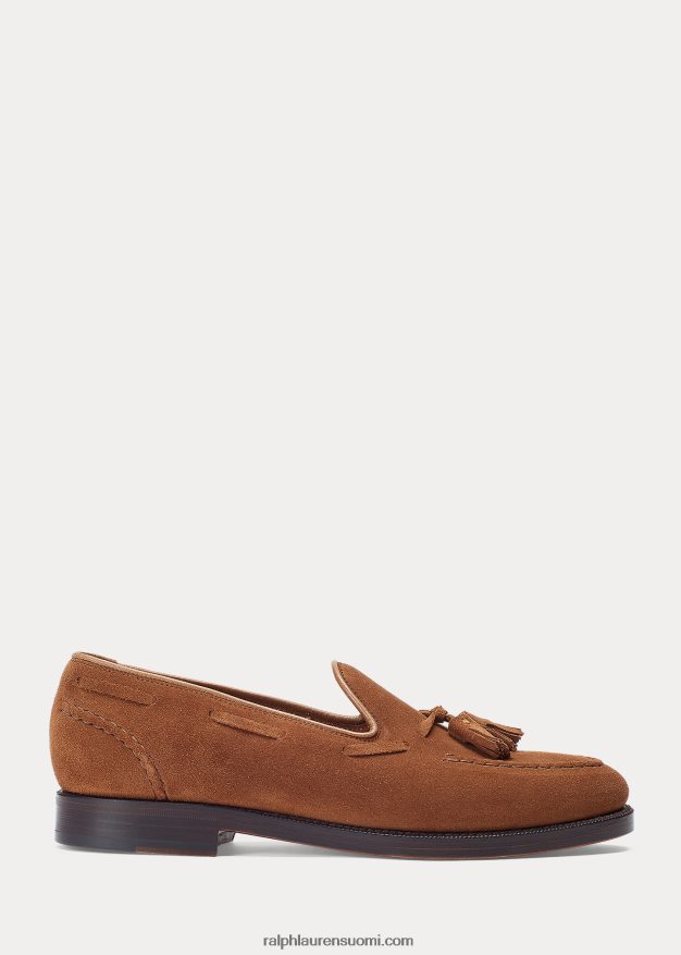 Ralph Lauren miehet booth mokkanahka loafer 0Z24ZR2090 uusi vaaleanruskea