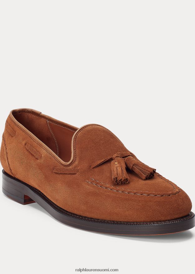 Ralph Lauren miehet booth mokkanahka loafer 0Z24ZR2090 uusi vaaleanruskea