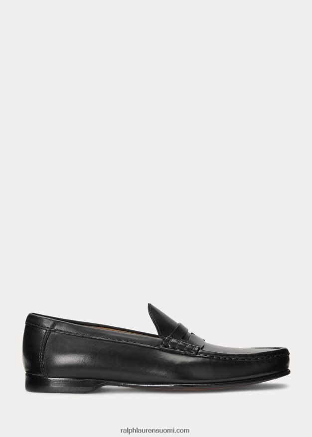 Ralph Lauren miehet chalmers kiillotettu vasikanahkainen penny loafer 0Z24ZR2151 musta