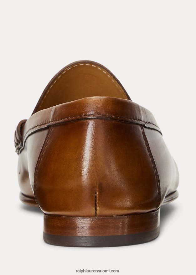 Ralph Lauren miehet chalmers vasikanahkainen penny loafer 0Z24ZR2158 rusketus