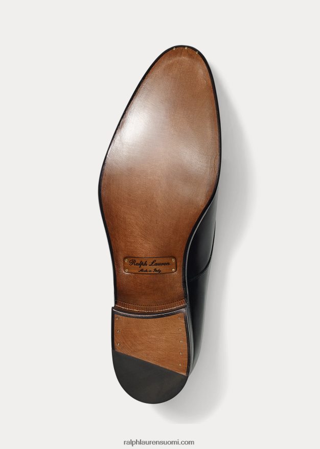 Ralph Lauren miehet darnell vasikka munkkihihna kenkä 0Z24ZR8737 musta