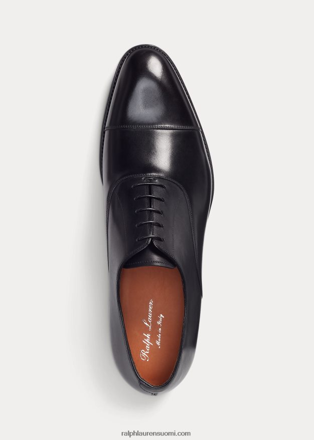 Ralph Lauren miehet denver vasikanahkainen cap-toe kenkä 0Z24ZR8736 musta