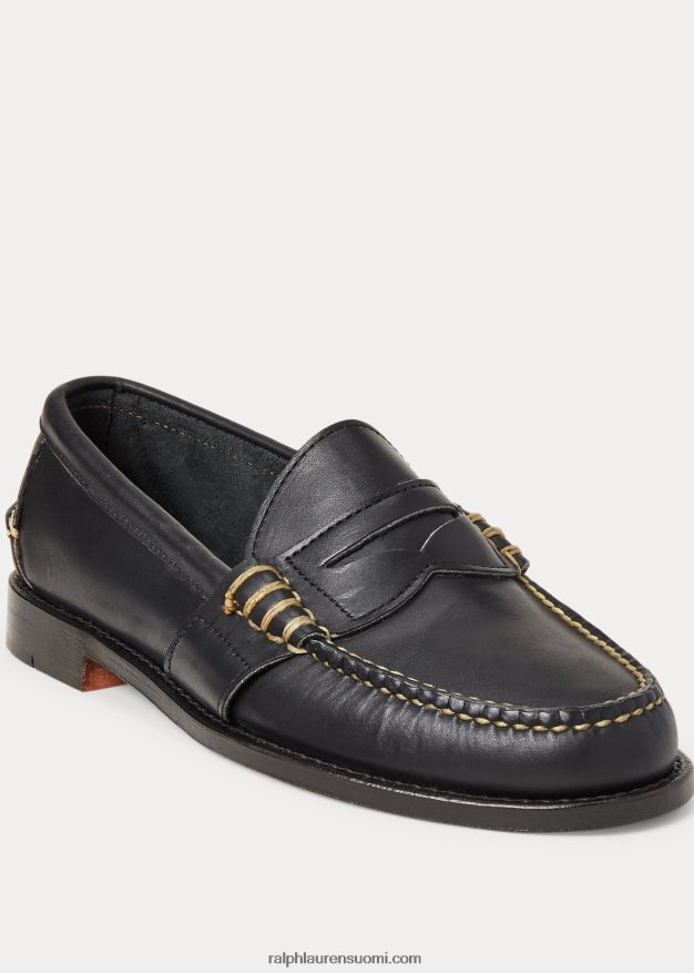 Ralph Lauren miehet edric nahka penny loafer 0Z24ZR2092 musta