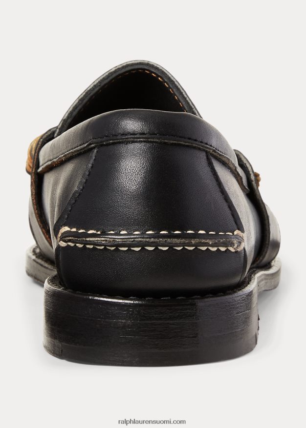 Ralph Lauren miehet edric nahka penny loafer 0Z24ZR2092 musta