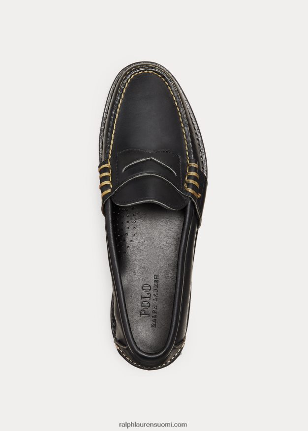 Ralph Lauren miehet edric nahka penny loafer 0Z24ZR2092 musta