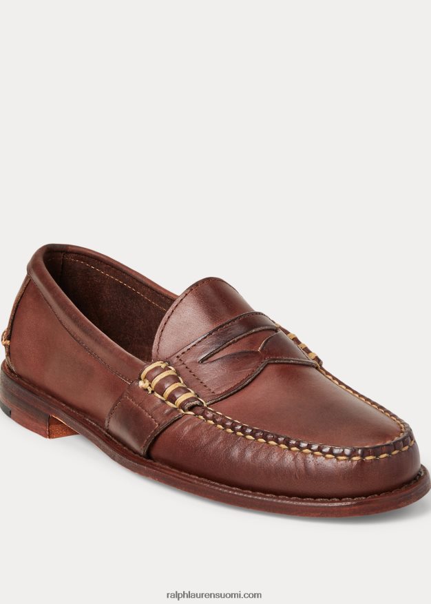 Ralph Lauren miehet edric nahka penny loafer 0Z24ZR2093 ruskea