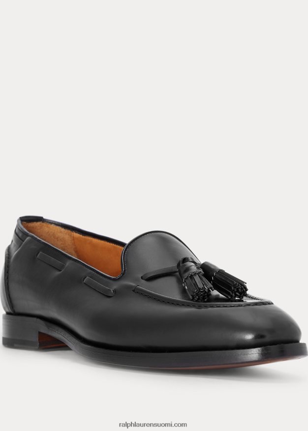 Ralph Lauren miehet luther tupsu vasikanahkainen leipä 0Z24ZR2160 musta