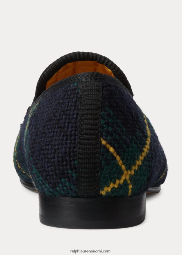 Ralph Lauren miehet paxton ankka & koira neulakärkiset tohvelit 0Z24ZR2106 ankka ja koirat