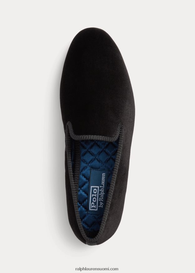 Ralph Lauren miehet paxton samettitossut 0Z24ZR2103 musta