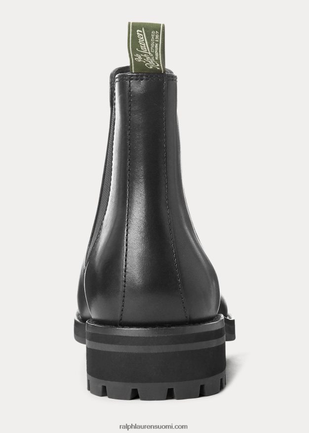 Ralph Lauren miehet Bryson nahkaiset chelsea-saappaat 0Z24ZR2121 musta