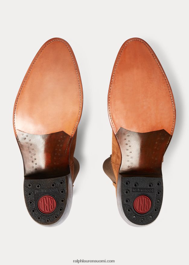 Ralph Lauren miehet Plainview mokkanahka chelsea saappaat 0Z24ZR2134 kevyt java