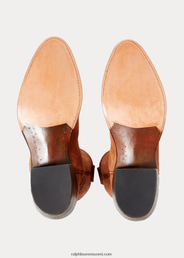 Ralph Lauren miehet Plainview mokkanahkainen cowboysaappas 0Z24ZR2137 kevyt java 002