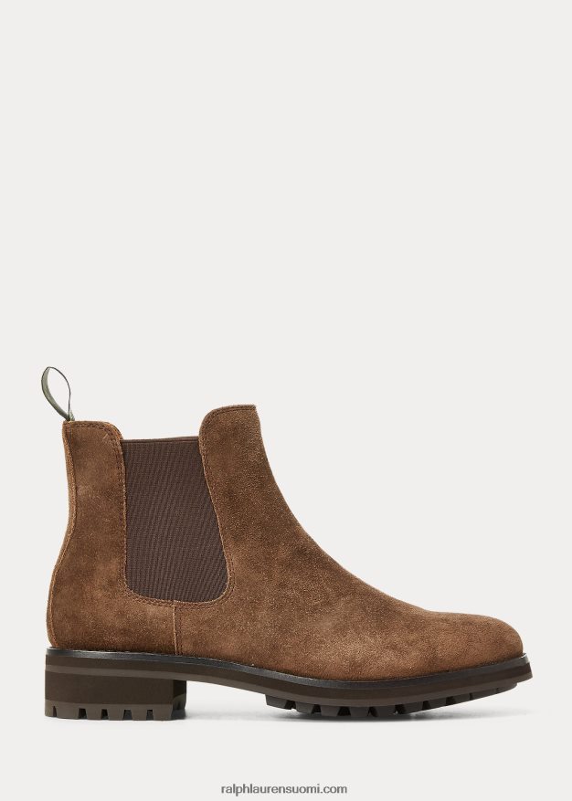 Ralph Lauren miehet bryson mokkanahka chelsea saappaat 0Z24ZR2122 ruskea