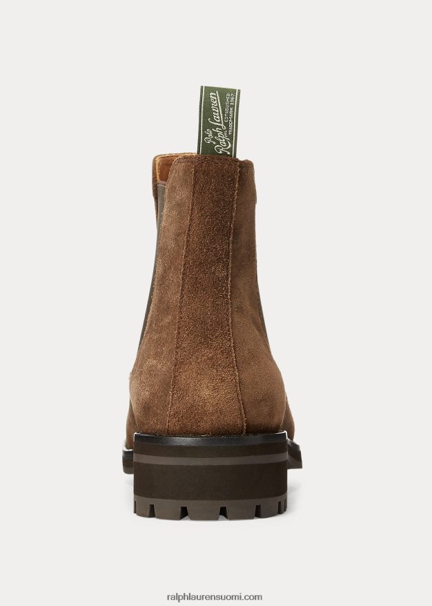 Ralph Lauren miehet bryson mokkanahka chelsea saappaat 0Z24ZR2122 ruskea