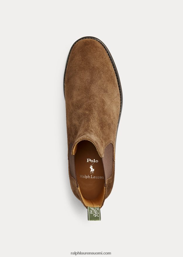 Ralph Lauren miehet bryson mokkanahka chelsea saappaat 0Z24ZR2122 ruskea