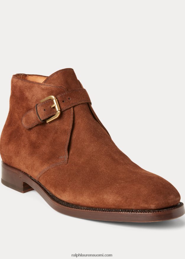 Ralph Lauren miehet frasco mokkanahka chelsea saappaat 0Z24ZR2180 rl vaalean ruskea