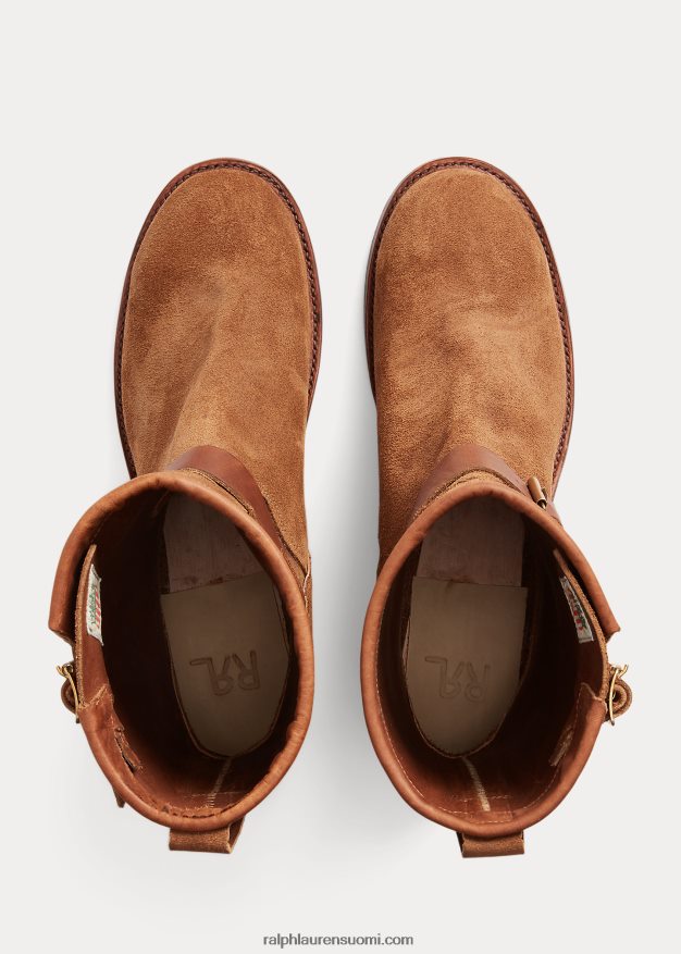 Ralph Lauren miehet karkea mokkanahka 0Z24ZR2142 kevyt java 002