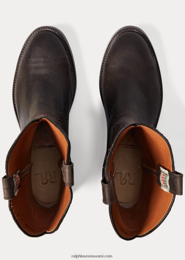 Ralph Lauren miehet nahkainen saapas 0Z24ZR2132 musta