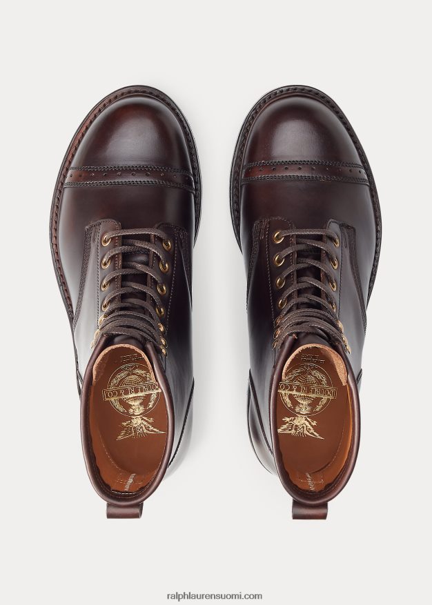 Ralph Lauren miehet nahkainen saapas 0Z24ZR2139 ruskea