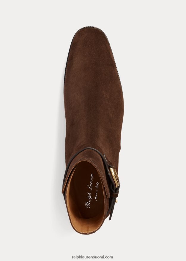 Ralph Lauren miehet welington calf-mokkanahka saappaat 0Z24ZR2187