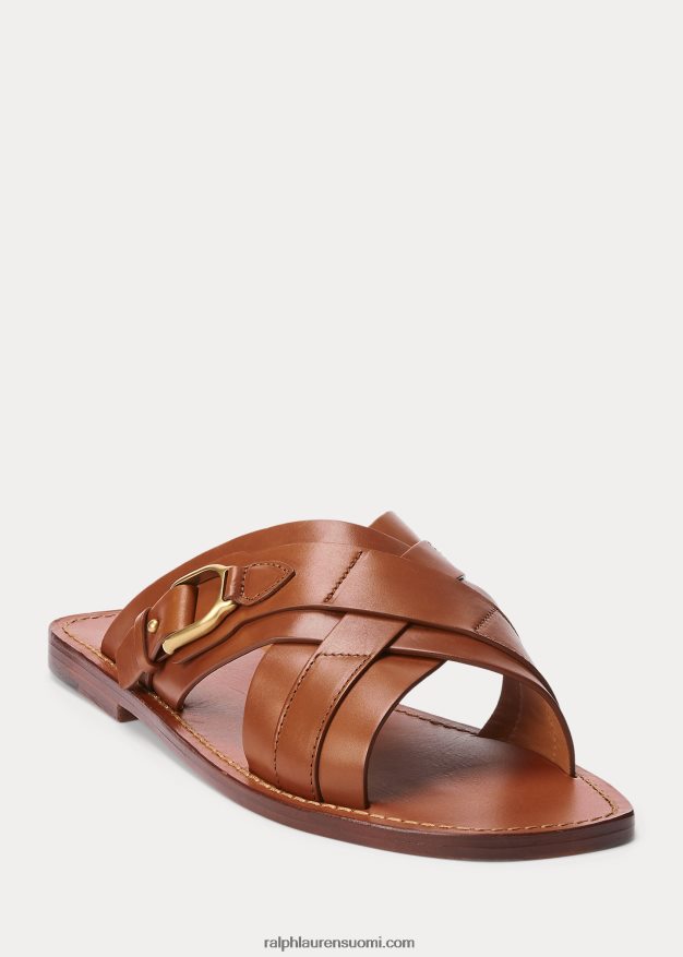 Ralph Lauren miehet welington vasikkanahkasandaalit 0Z24ZR2150 rl kultaa