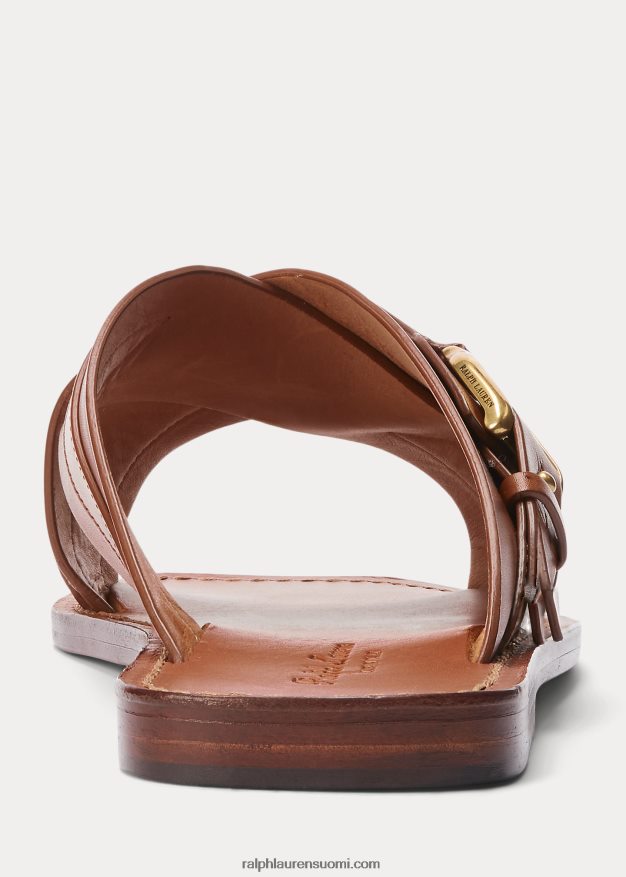 Ralph Lauren miehet welington vasikkanahkasandaalit 0Z24ZR2150 rl kultaa