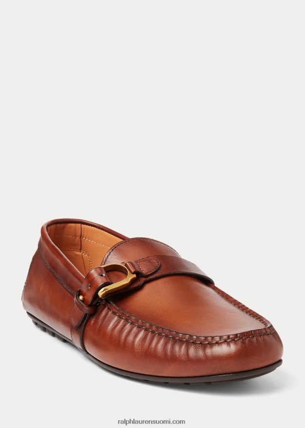 Ralph Lauren miehet Harold calfskin kuljettaja 0Z24ZR2169 rusketus