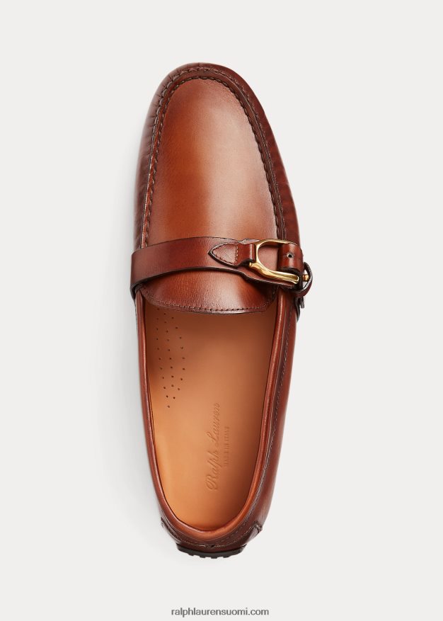 Ralph Lauren miehet Harold calfskin kuljettaja 0Z24ZR2169 rusketus