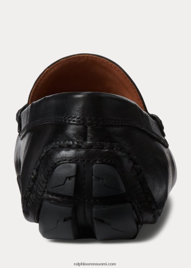 Ralph Lauren miehet anders nahkainen kuljettaja 0Z24ZR2099 musta