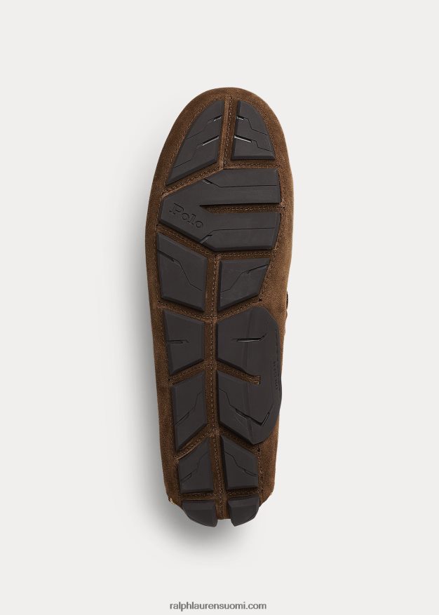 Ralph Lauren miehet anders tupsuinen mokkanahka kuljettaja 0Z24ZR2081 suklaanruskea