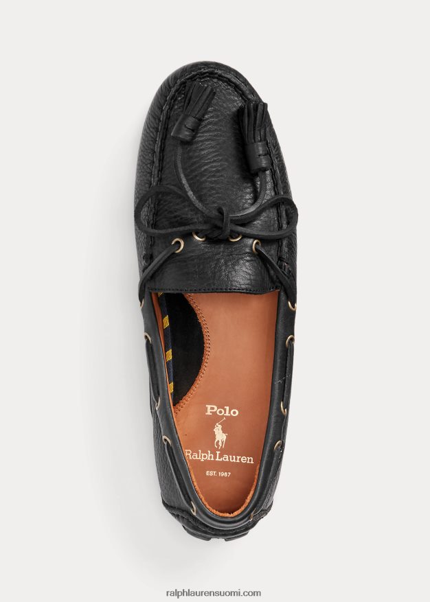 Ralph Lauren miehet andersin tupsuinen nahkainen kuljettaja 0Z24ZR2082