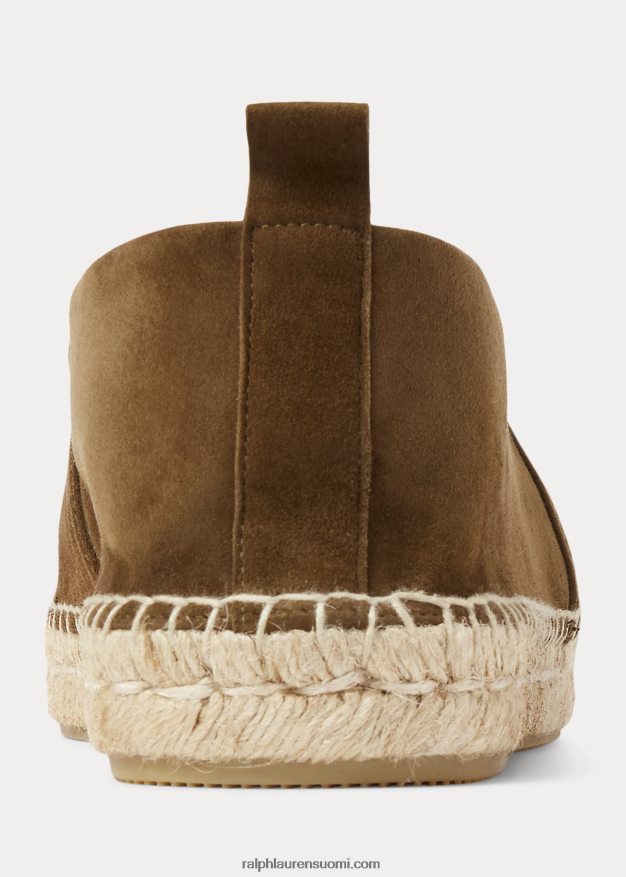 Ralph Lauren miehet bowsworth brodeerattu mokka espadrille 0Z24ZR2175 sahara oliivi