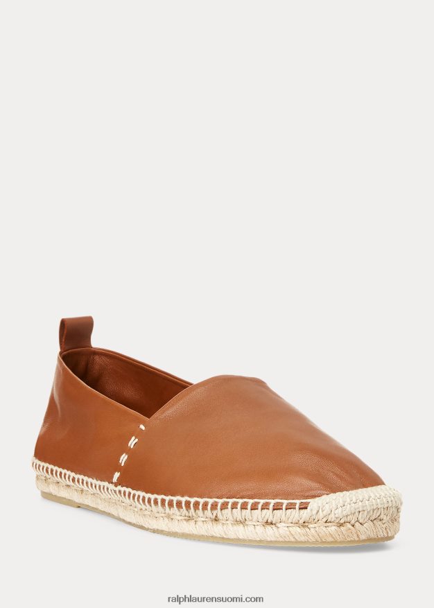 Ralph Lauren miehet bowsworth karitsannahkainen espadrille 0Z24ZR8732 Cuoio