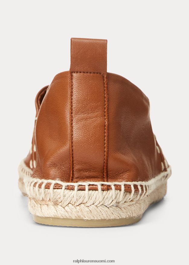Ralph Lauren miehet bowsworth karitsannahkainen espadrille 0Z24ZR8732 Cuoio