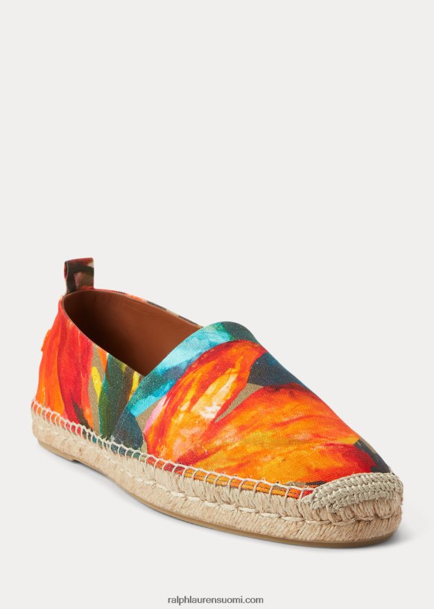 Ralph Lauren miehet bowsworth kukkainen pellava espadrille 0Z24ZR2174 leyton trooppinen
