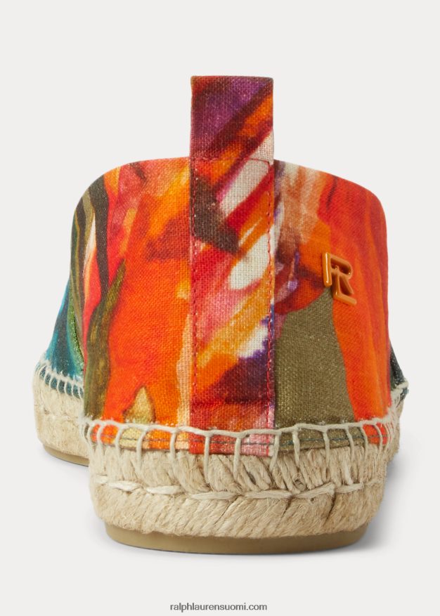 Ralph Lauren miehet bowsworth kukkainen pellava espadrille 0Z24ZR2174 leyton trooppinen