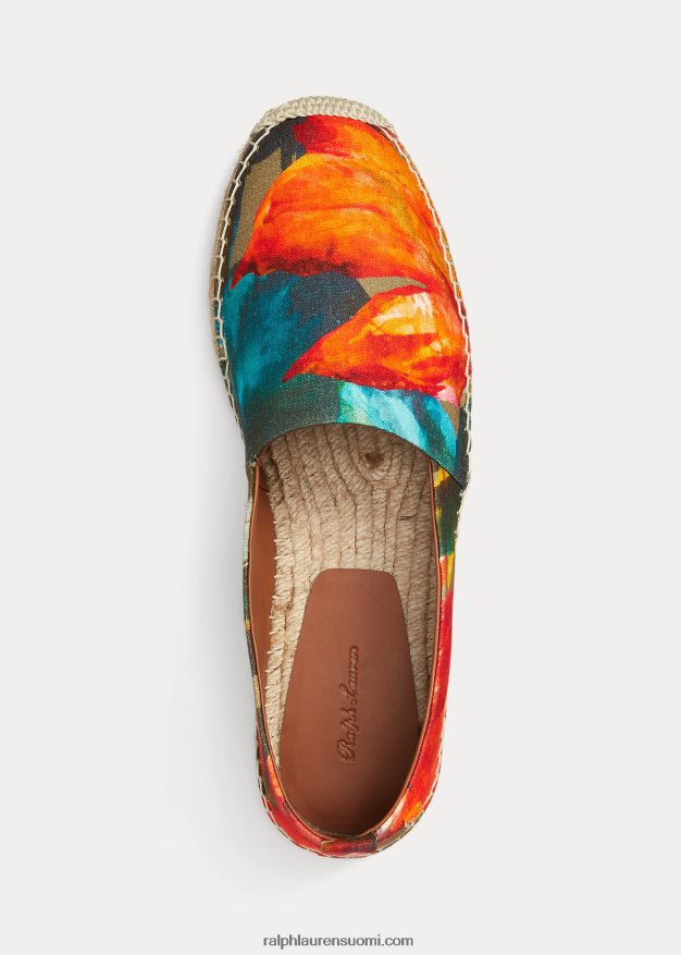 Ralph Lauren miehet bowsworth kukkainen pellava espadrille 0Z24ZR2174 leyton trooppinen