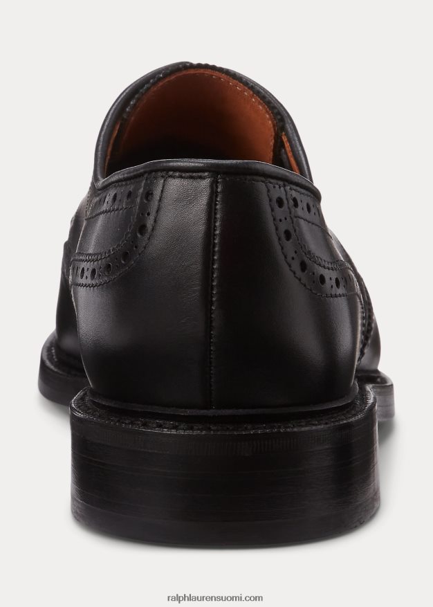 Ralph Lauren miehet brenton nahkainen siivenkärki 0Z24ZR2114 musta