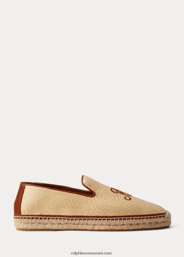 Ralph Lauren miehet brodeerattu kangas loafer espadrille 0Z24ZR2176 luonnollinen
