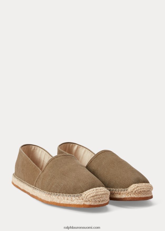 Ralph Lauren miehet canvas espadrille 0Z24ZR2129 oliivinvihreä