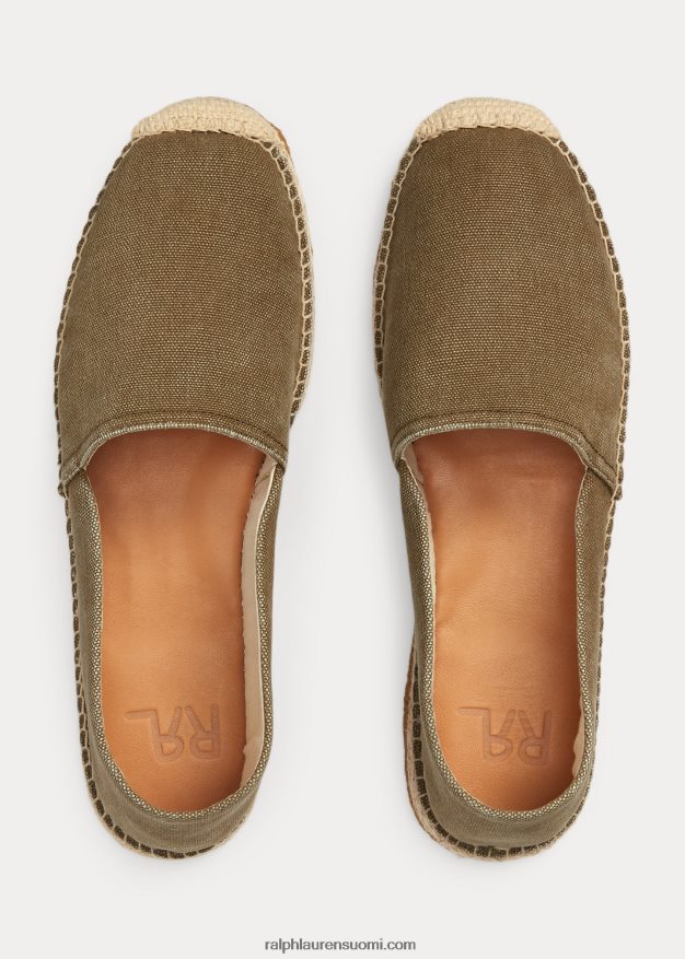 Ralph Lauren miehet canvas espadrille 0Z24ZR2129 oliivinvihreä