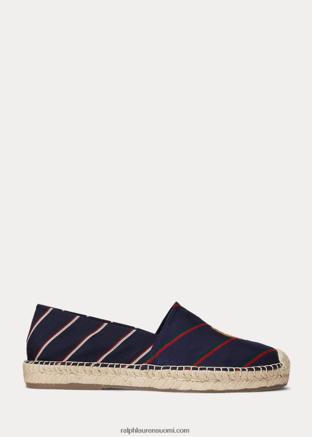Ralph Lauren miehet cevio crest raidallinen espadrille 0Z24ZR2074 bleiseri raita