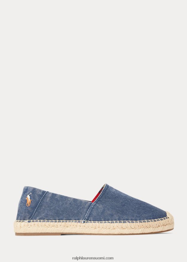 Ralph Lauren miehet cevio pesty kangas espadrille 0Z24ZR2069 vaalea laivasto