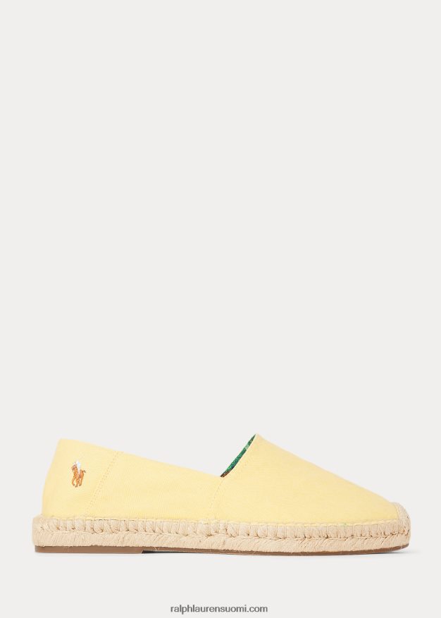 Ralph Lauren miehet cevio pesty kangas espadrille 0Z24ZR2072 maissin keltainen