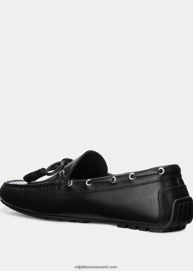 Ralph Lauren miehet harold calfskin tupsu kuljettaja 0Z24ZR2168 musta