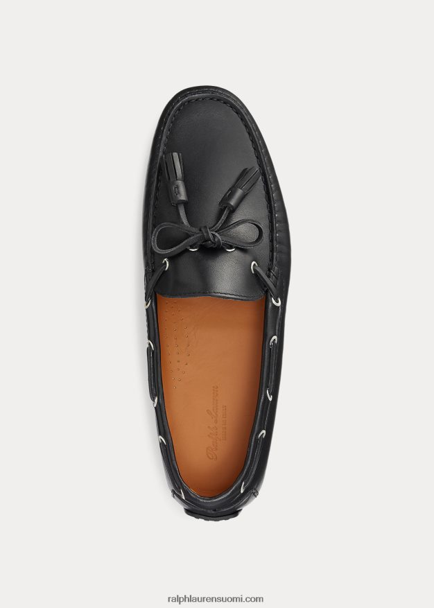 Ralph Lauren miehet harold calfskin tupsu kuljettaja 0Z24ZR2168 musta