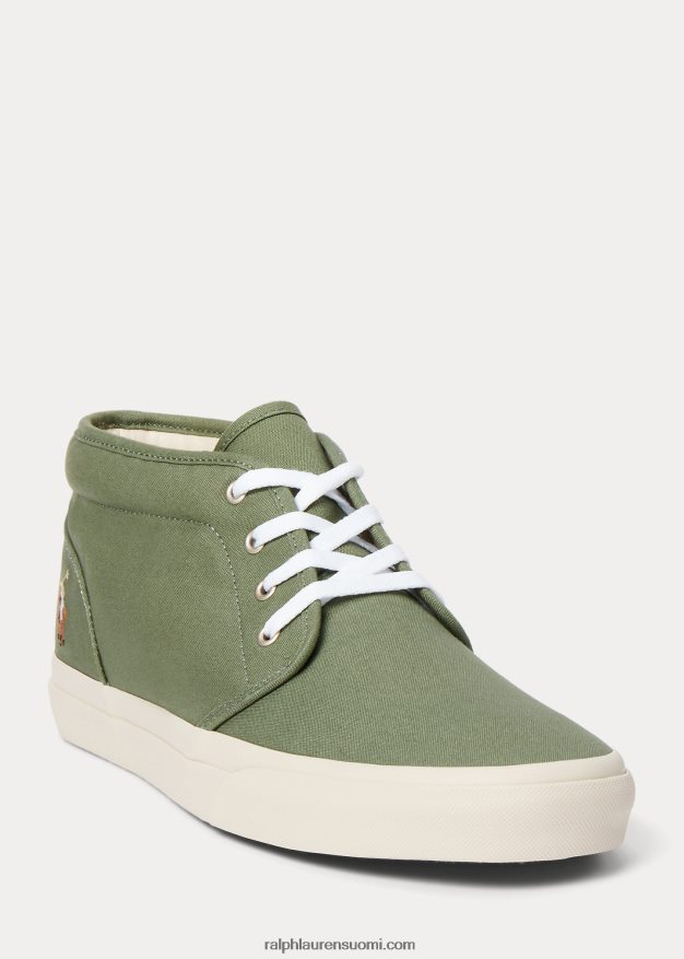 Ralph Lauren miehet keaton canvas chukka 0Z24ZR2040 lastin vihreä