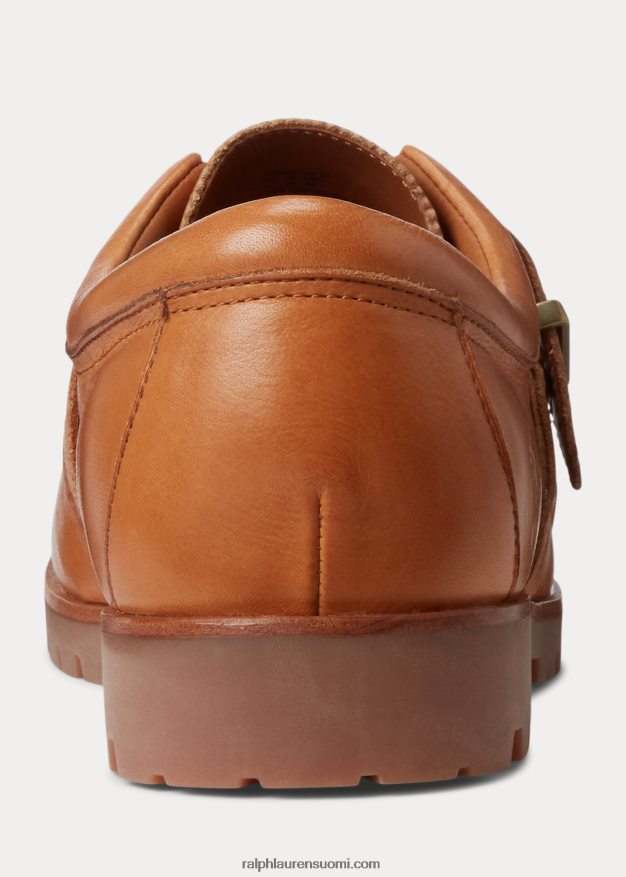 Ralph Lauren miehet ranger-nahkainen venekenkä 0Z24ZR8729 rusketus