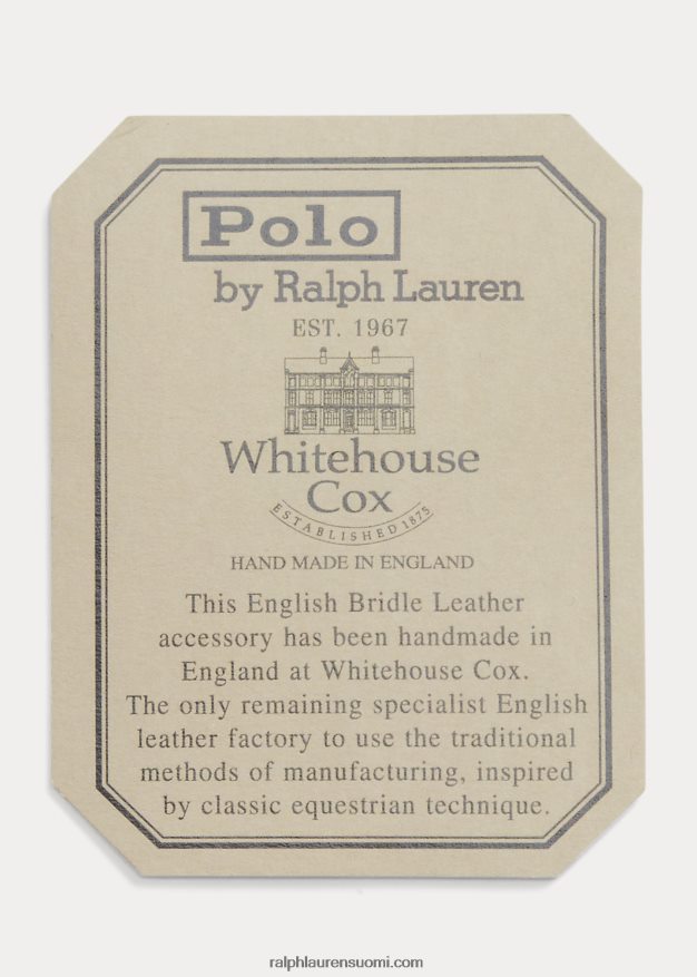 Ralph Lauren miehet suitset nahkainen avaimenperä 0Z24ZR2552 rusketus