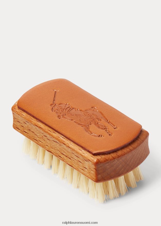 Ralph Lauren miehet suitset nahkapullo ja avaimenperä lahjasetti 0Z24ZR8760 rusketus